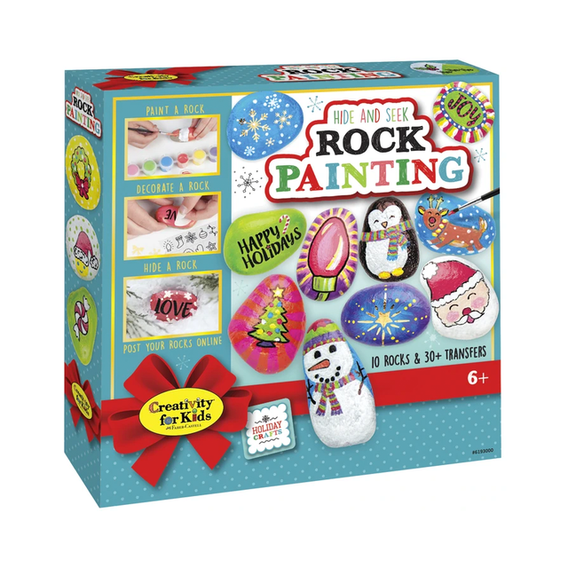 Holiday Hide And Seek Rock Painting Kit - Faber-Castell