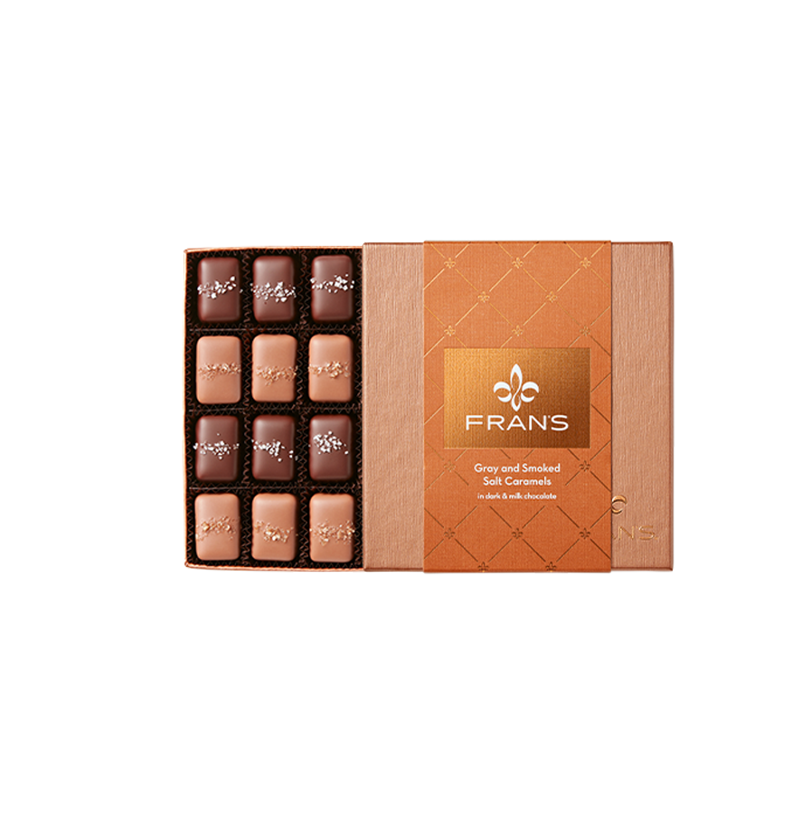 Fran's Chocolates - Gray and Smoked Salt Caramels 20pcs | The Red ...