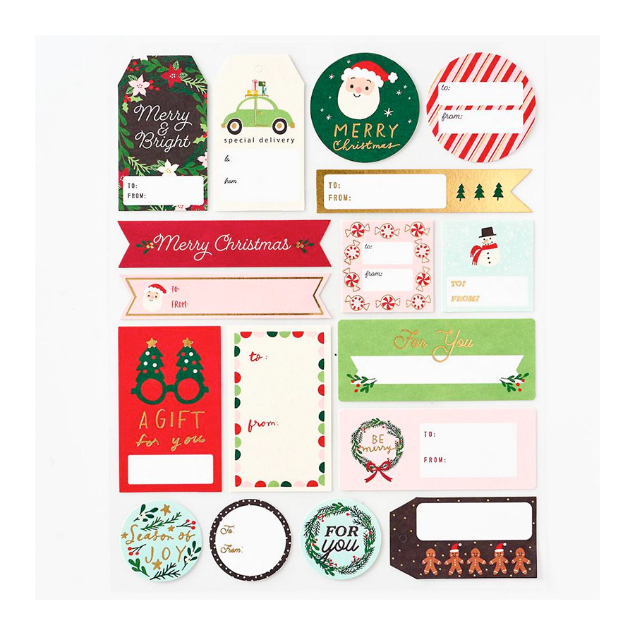 Paper Source Christmas Icons To/From Adhesives