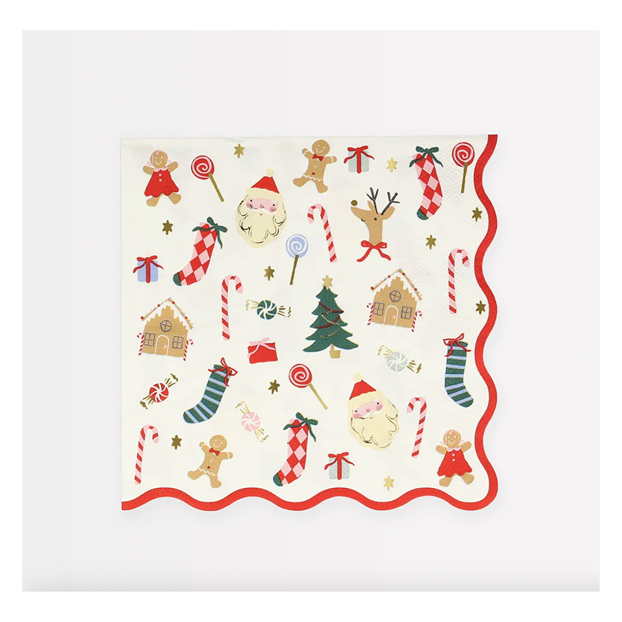 Whimsical Merry Christmas Jumbo Wrapping Paper