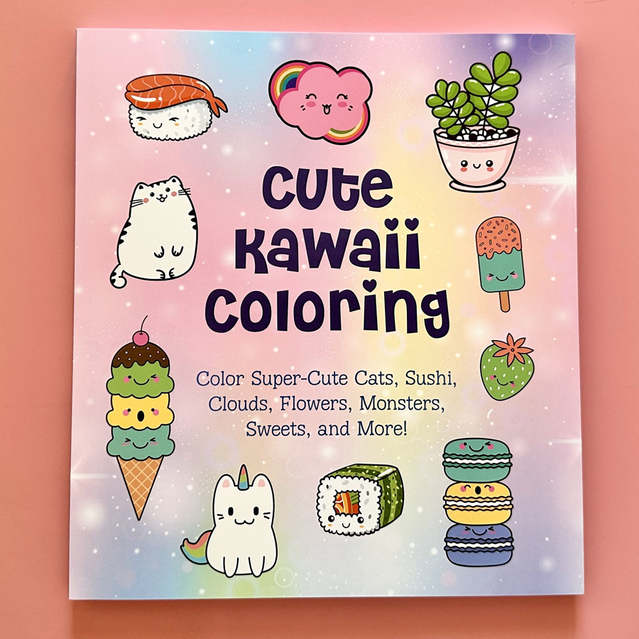 Super Cute Kawaii Panda Coloring Book: Mega Adorable Edition